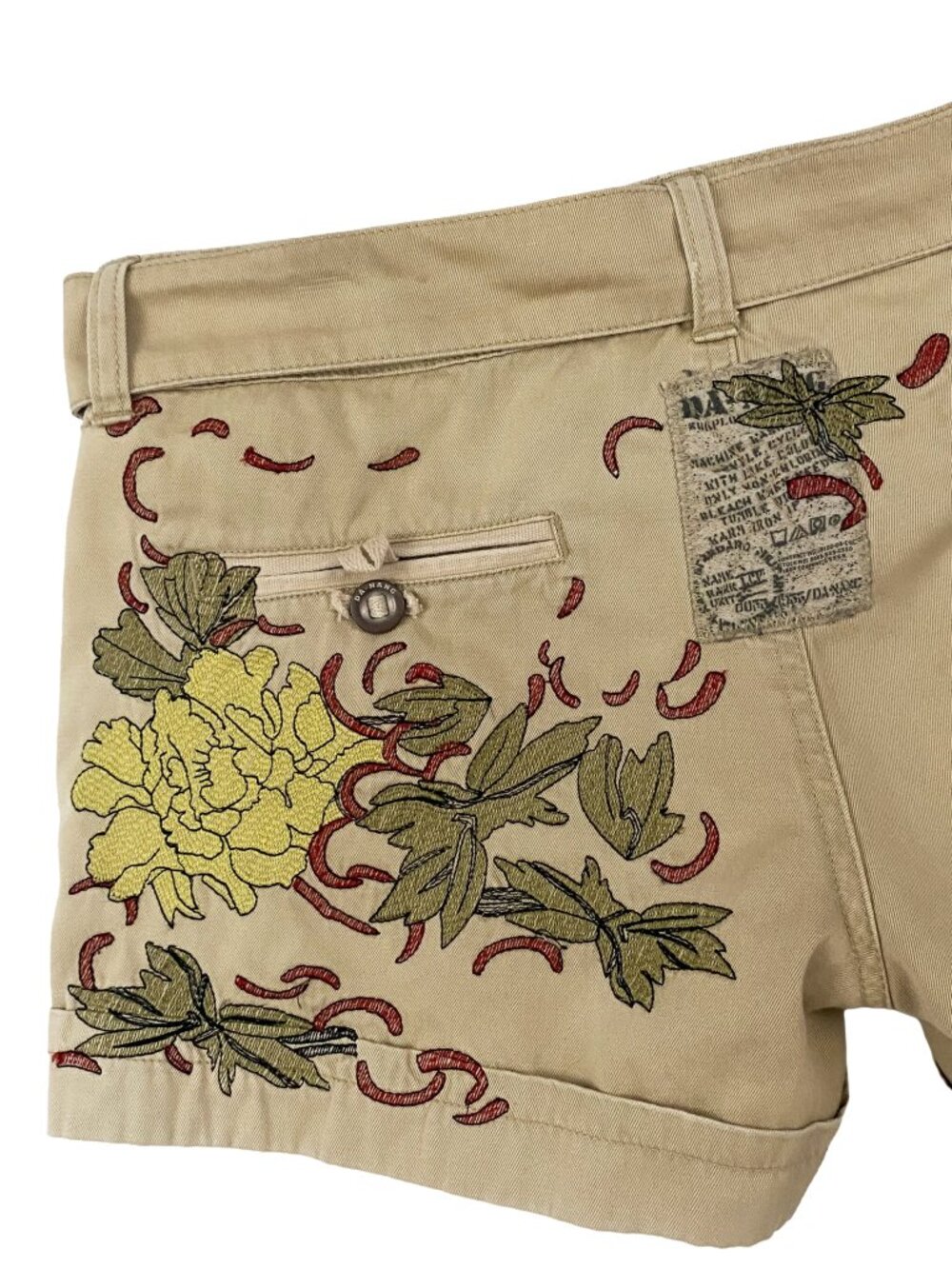 DA-NANG 2000s Embroidered Low Rise Utility Shorts